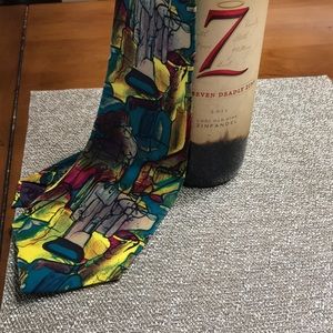 Stonehenge Tie Wine Silk USA made